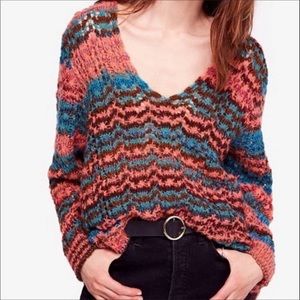 Multicolor Knit Women's Sweater